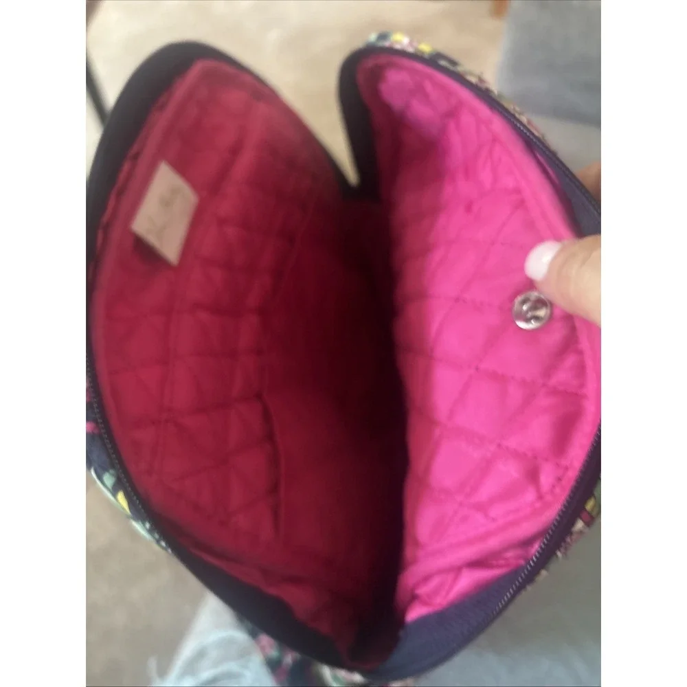 Vera Bradley Petal Paisley Backpack Small Navy Pink Green Cute